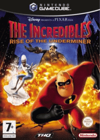 The Incredibles Rise of the Underminer Gamecube  box art